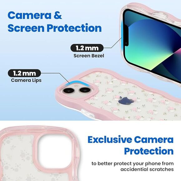 Floral Curvy Case for iphone 13/14 6.1 inch - Picture 4 of 4